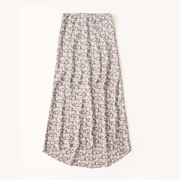 Abercrombie & Fitch Dresses & Skirts - Last Chance to Buy! NWT A&F Satin Midi Skirt - Black Floral
